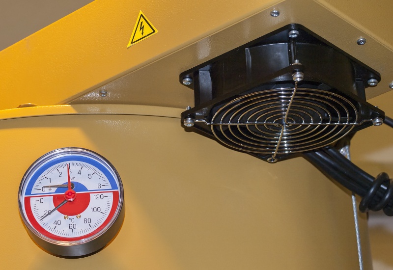 Termomanometr aksjalny w instalacji wentylacyjnej